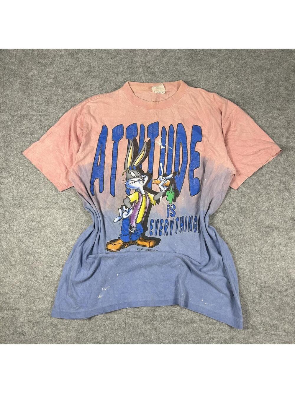 Vintage 90s Single Stitch Looney Tunes Bugs Buggy Promo T-Shirt Size XL